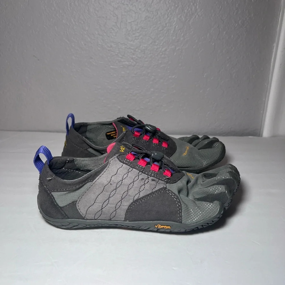 Vibram Women Size 7.5 / 8 FiveFingers Trek Ascent Hiking Shoes Mega Grip Grey - Picture 2 of 10